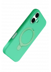 Newface Apple iPhone 16 Plus Regal Magsafe Standlı Kapak - Yeşil