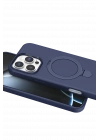 Newface Apple iPhone 16 Pro Regal Magsafe Standlı Kapak - Lacivert
