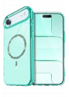 Newface Apple iPhone 17 Air Live Diamond Magsafe Kapak - Yeşil