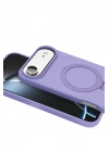 Newface Apple iPhone 17 Air Regal Magsafe Standlı Kapak - Lila