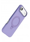 Newface Apple iPhone 17 Air Regal Magsafe Standlı Kapak - Lila