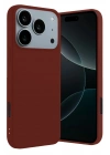 Newface Apple iPhone 17 Pro First Silikon - Bordo