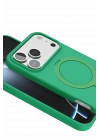 Newface Apple iPhone 17 Pro Max Regal Magsafe Standlı Kapak - Yeşil
