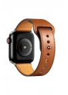Newface Apple Watch 38mm KR415 Luaz Deri Kordon - Kahverengi