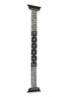 Newface Apple Watch 38mm Live Taşlı Kordon - Siyah