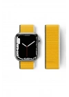 Newface Apple Watch 42mm Hasırlı Cırtcırtlı Kordon - Sarı