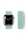 Newface Apple Watch 42mm Hasırlı Cırtcırtlı Kordon - Turkuaz