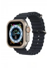 Newface Apple Watch Ultra 49mm Alüminyum Kasa Cam Ekran Koruyucu - Gold