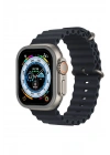 Newface Apple Watch Ultra 49mm Alüminyum Kasa Cam Ekran Koruyucu - Gri