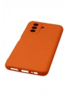 Newface Huawei Nova Y70 Kılıf Nano içi Kadife Silikon - Turuncu
