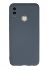 Newface Huawei P Smart 2019 Kılıf Nano içi Kadife Silikon - Gri