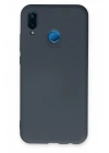 Newface Huawei P20 Lite Kılıf Nano içi Kadife Silikon - Gri