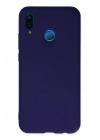 Newface Huawei P20 Lite Kılıf Nano içi Kadife Silikon - Mor