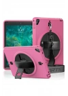 Newface iPad 5 Air 9.7 Kılıf Strap-C Otterbox Tablet Kapak - Pembe