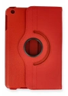 Newface iPad Mini 1 Kılıf 360 Tablet Deri Kılıf - Kırmızı