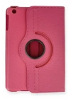 Newface iPad Mini 1 Kılıf 360 Tablet Deri Kılıf - Pembe