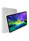 Newface iPad Pro 12.9 (2021) Kılıf Kalemlikli Mars Tablet Kılıfı - Gri