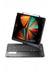 Newface iPad Pro 12.9 (2021) Kılıf Magic Dönen Klavyeli Tablet Kılıf - Siyah