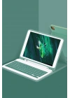 Newface iPad Pro 12.9 (2024) Kılıf KC01 Smart Klavyeli Tablet Kılıfı - Koyu Yeşil