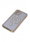 Newface iPhone 11 Kılıf Joke Simli Magneticsafe Kılıf - Gold