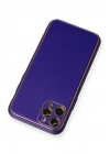 Newface iPhone 11 Pro Kılıf Coco Deri Silikon Kapak - Mor