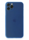 Newface iPhone 11 Pro Kılıf PP Ultra İnce Kapak - Mavi
