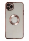 Newface iPhone 11 Pro Kılıf Slot Silikon - Rose Gold