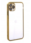 Newface iPhone 11 Pro Max Kılıf Razer Lensli Silikon - Gold