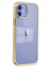 Newface iPhone 12 Kılıf Element Silikon - Gold