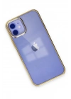 Newface iPhone 12 Kılıf Element Silikon - Gold