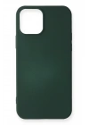 Newface iPhone 12 Mini Kılıf First Silikon - Koyu Yeşil