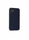 Newface iPhone 12 Mini Kılıf Nano içi Kadife Silikon - Lacivert