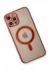 Newface iPhone 12 Pro Kılıf Magneticsafe Lazer Silikon - Kırmızı
