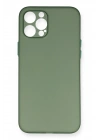 Newface iPhone 12 Pro Kılıf PP Ultra İnce Kapak - Yeşil