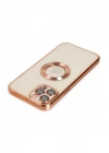 Newface iPhone 12 Pro Kılıf Slot Silikon - Rose Gold