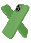 Newface iPhone 12 Pro Max Kılıf First Silikon - Yeşil