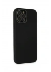 Newface iPhone 12 Pro Max Kılıf Lansman Glass Kapak - Siyah