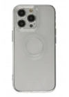Newface iPhone 13 Pro Kılıf Santa Lens Silikon - Şeffaf