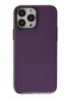 Newface iPhone 13 Pro Max Kılıf Anka PC Sert Metal Kapak - Mor