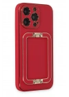 Newface iPhone 13 Pro Max Kılıf Coco Elit Kapak - Kırmızı