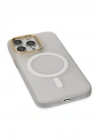 Newface iPhone 15 Pro Max Kılıf Lodos Magneticsafe Mat Kapak - Şeffaf