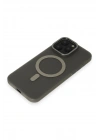 Newface iPhone 15 Pro Max Kılıf Lodos Magneticsafe Mat Kapak - Titan Gri