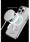 Newface iPhone 15 Pro Max Kılıf Tron Şeffaf Magsafe Kapak - Şeffaf