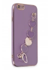 Newface iPhone 6 Kılıf Esila Silikon - Mor