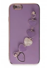 Newface iPhone 6 Kılıf Esila Silikon - Mor