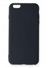 Newface iPhone 6 Plus Kılıf Nano içi Kadife Silikon - Lacivert