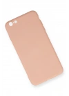 Newface iPhone 6 Plus Kılıf Nano içi Kadife Silikon - Pudra