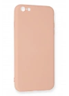 Newface iPhone 6 Plus Kılıf Nano içi Kadife Silikon - Pudra