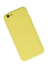 Newface iPhone 6 Plus Kılıf Nano içi Kadife Silikon - Sarı