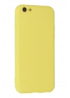 Newface iPhone 6 Plus Kılıf Nano içi Kadife Silikon - Sarı